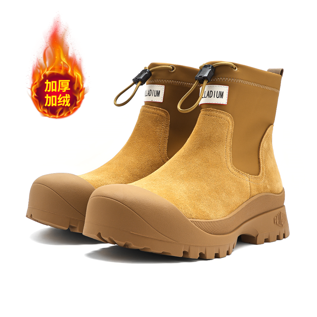 PALLADIUM/帕拉丁时尚个性加绒包头靴英伦轻奢马丁靴男79624