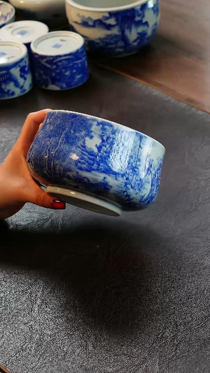 【闪购商品】青山赋人物水洗陶瓷