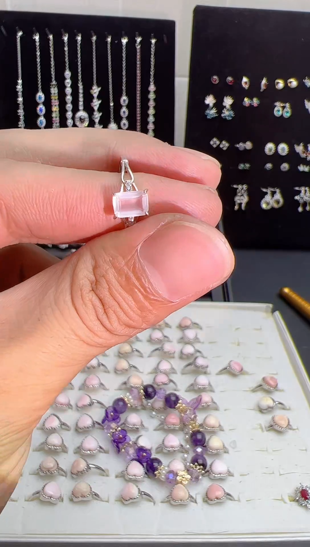 【闪购商品】芙蓉石戒指银S925镶嵌0000