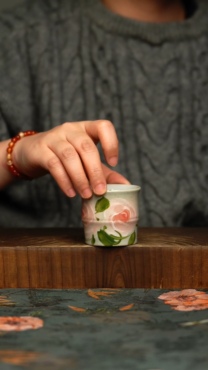 瓷片釉下彩手工手绘同款陶器