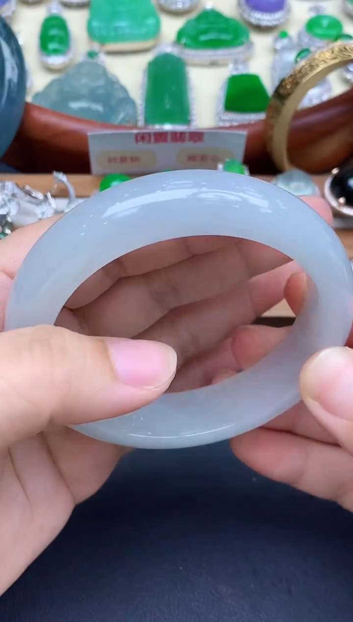 未镶嵌手镯翡翠585-中国好珍宝