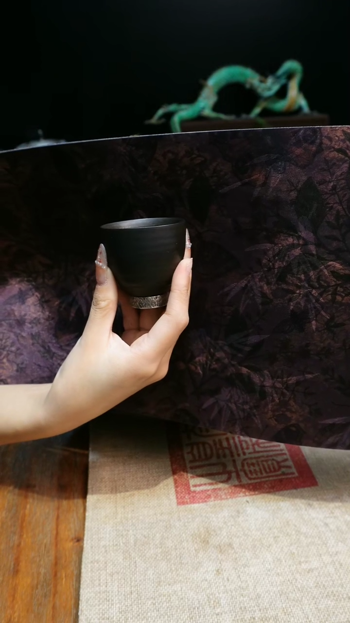 【闪购商品】茶盏欲山行客杯设计摆件