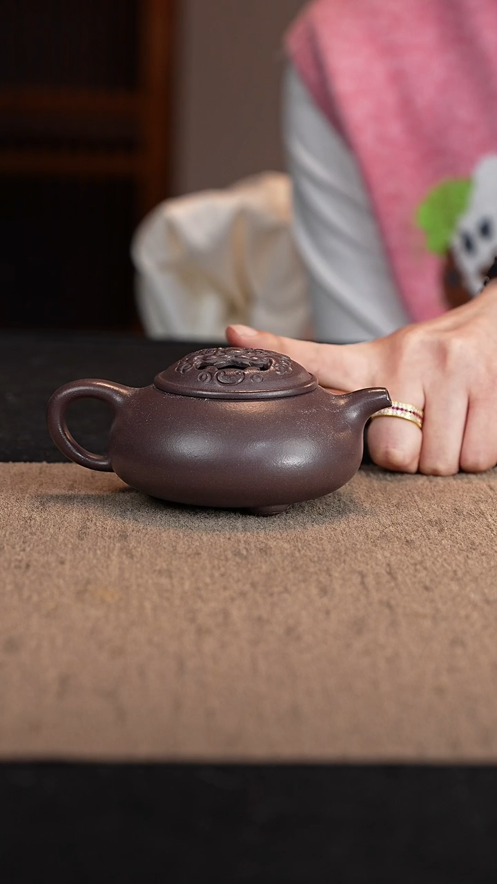 【闪购商品】紫砂茶壶天青泥事事如意