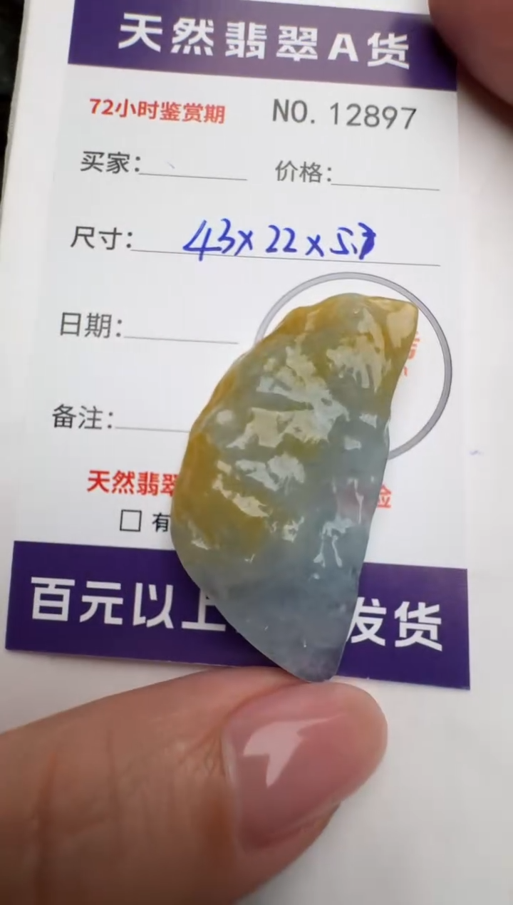 【闪购商品】翡翠颈饰未镶嵌原石12897