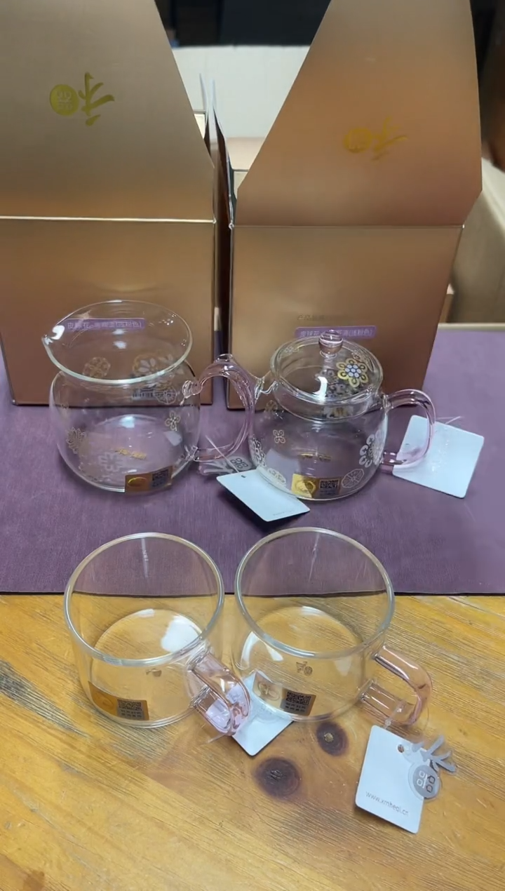 【闪购商品】皮球花美满浅粉+言卿壶浅粉+清禾杯浅粉