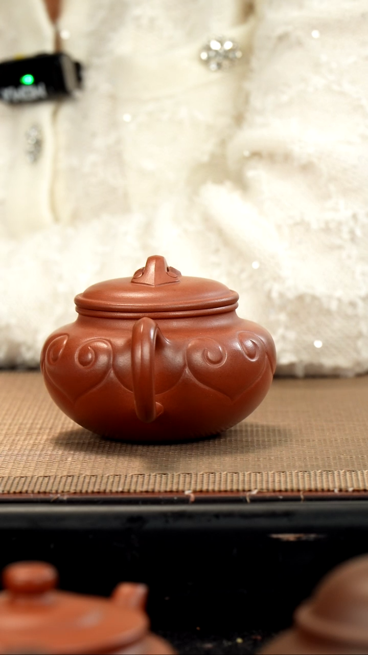 【闪购商品】紫砂茶壶红皮龙仿古如意小