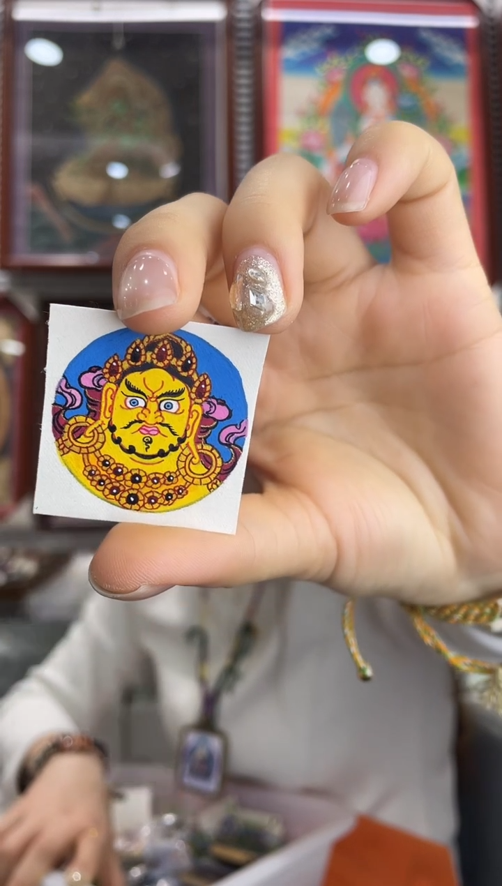 吊坠纯手绘唐卡（非质量问题不退不换）黄老师