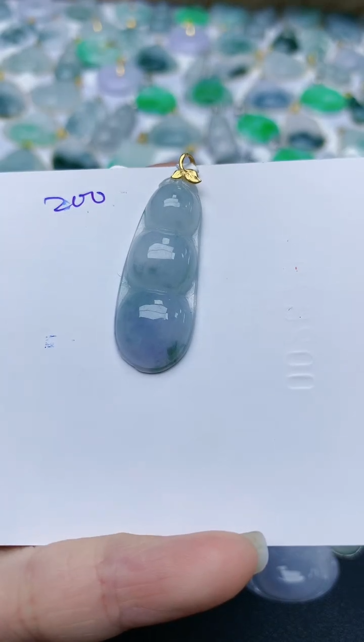 【闪购商品】翡翠颈饰18K金镶嵌天然翡翠A货    200