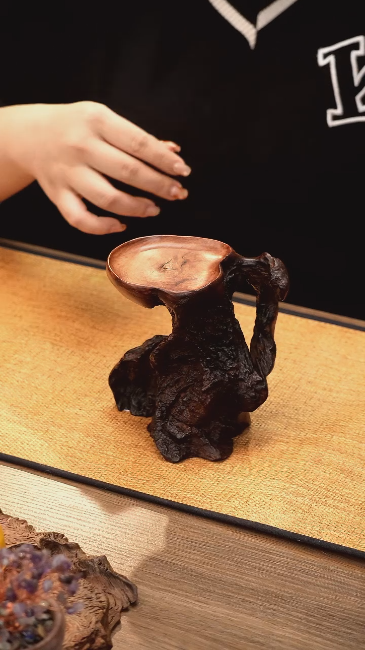 8号云小屋紫柚木烛台