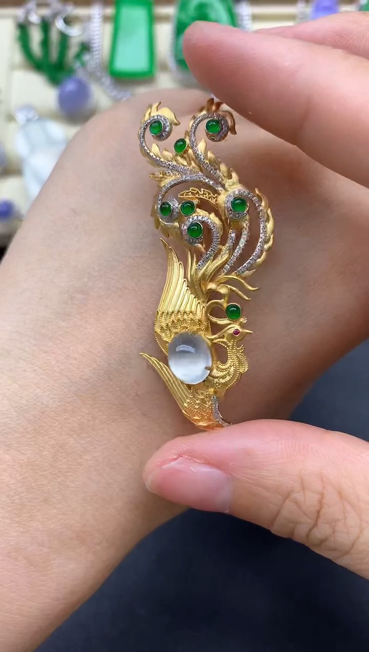 【闪购商品】翡翠颈饰18K金镶嵌730-中国好珍宝