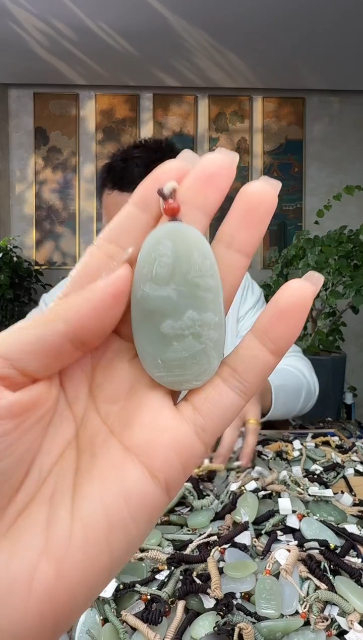 颈饰未镶嵌和田玉拍一发一多样性发货