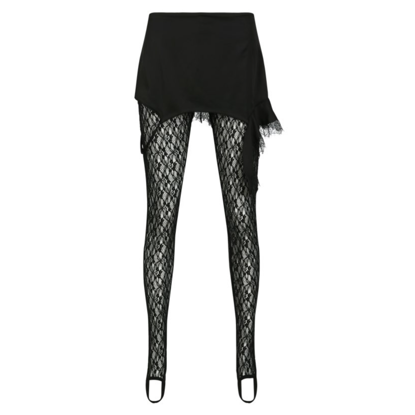 【SFF严选】YCH 26早春 假两件蕾丝踩脚裤时尚百搭T5101