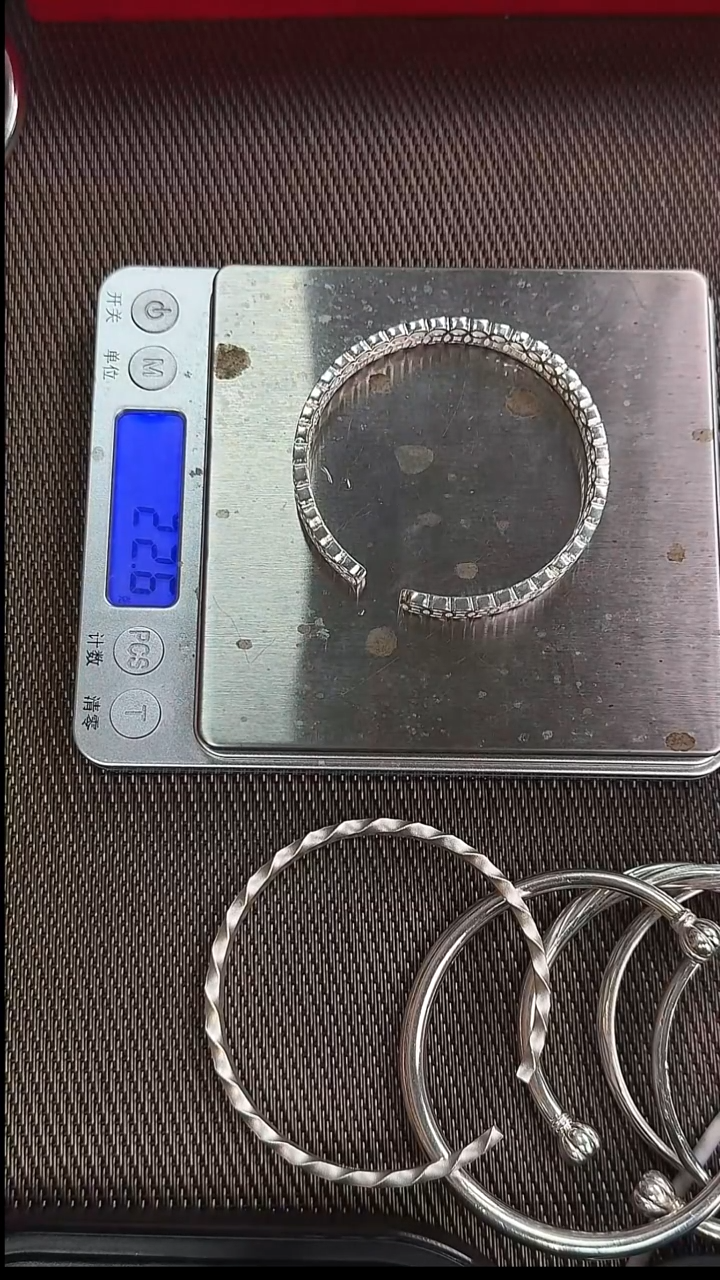 无足银钱币镂空手镯 [半亩银田]足银