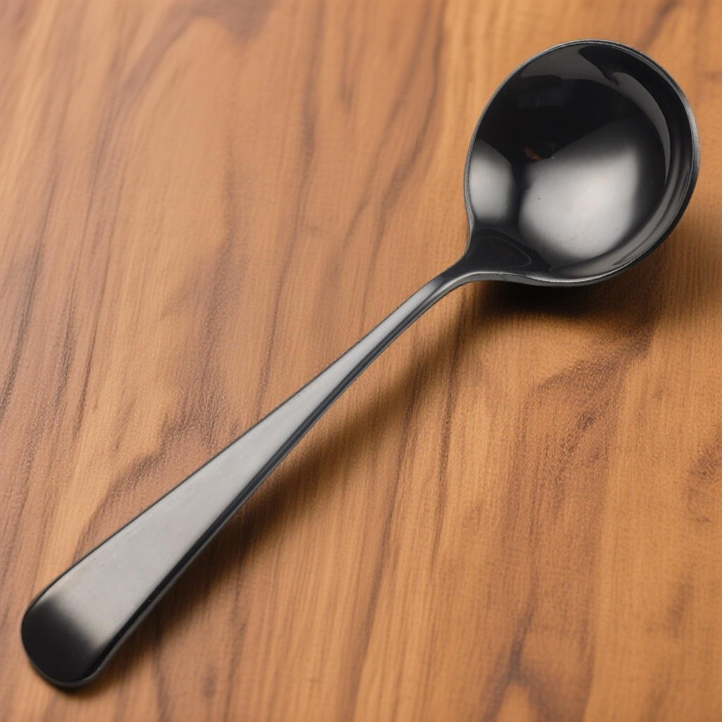miaocheng/妙埕304不锈钢勺子圆头甜品咖啡勺韩式杯测勺杯测匙