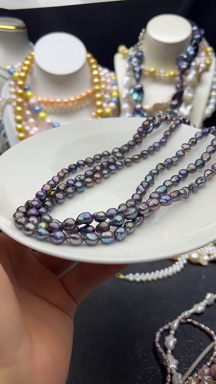 颈饰未镶嵌淡水珍珠多人