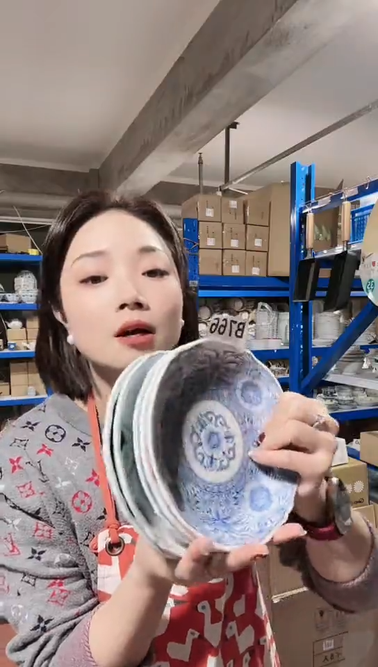 【闪购商品】瓷片日本进口瓷器16cm盘五只不同花B766