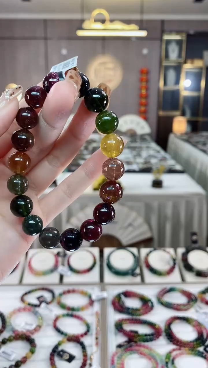 【闪购商品】单圈手串11mm+未镶嵌碧玺一物一证dan