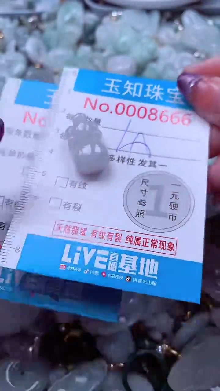 翡翠未镶嵌吊坠(不含链)8666