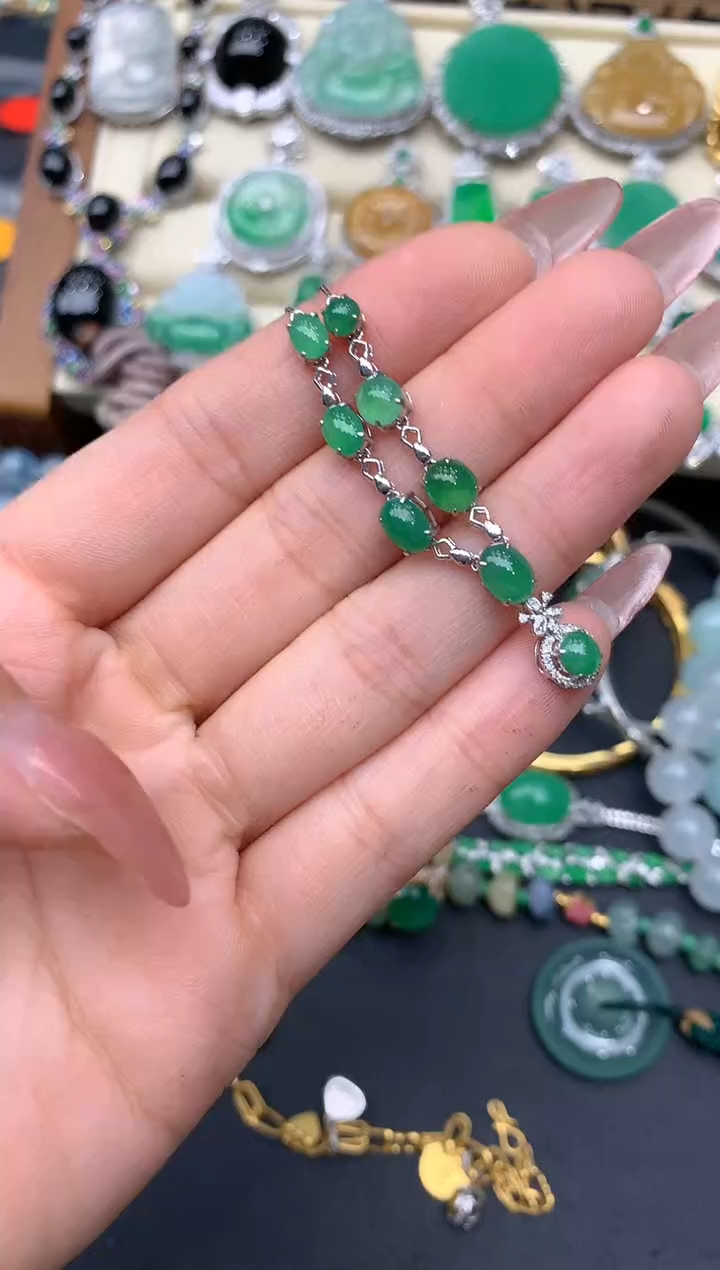 【闪购商品】翡翠颈饰18K金镶嵌290-中国好珍宝