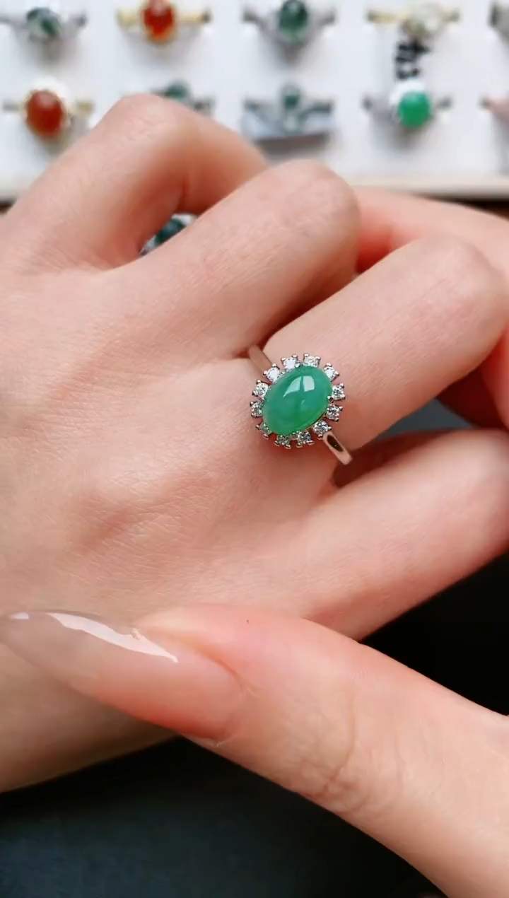 【闪购商品】翡翠戒指银S925镶嵌.....