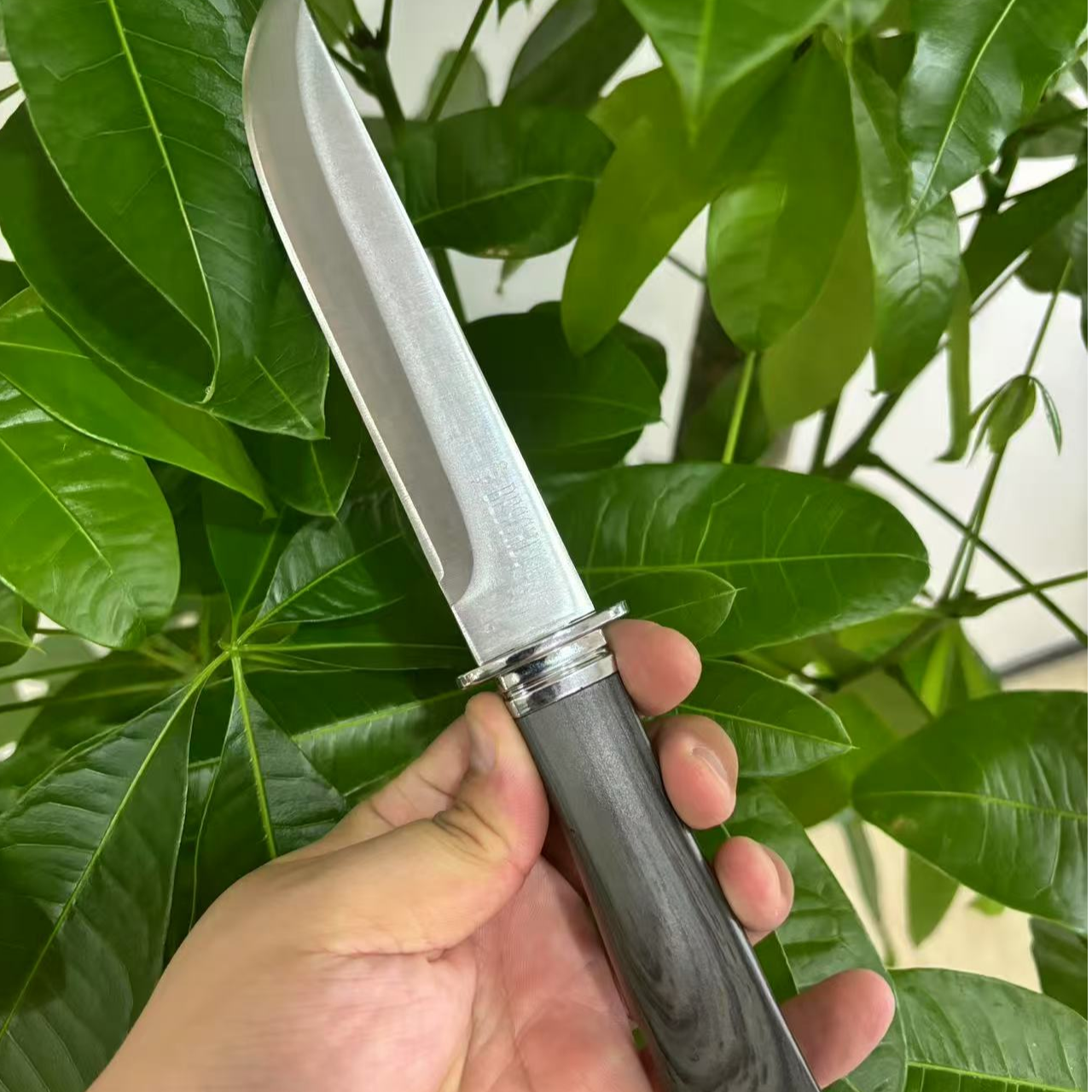 破甲（4号）家用水果刀直刀剥皮分肉刀（赠皮套）ABS手柄削皮小刀