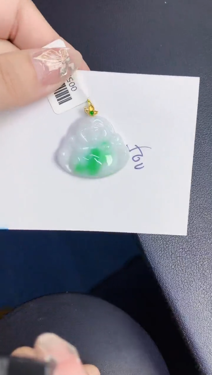 【闪购商品】翡翠颈饰18K金镶嵌0000000000