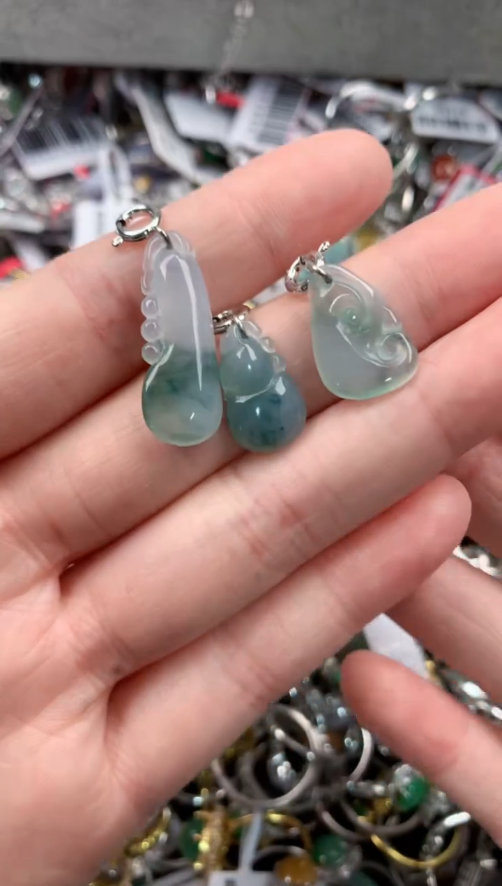 银S925镶嵌戒指翡翠555   4