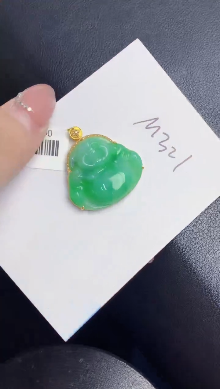 【闪购商品】翡翠颈饰18K金镶嵌000000000