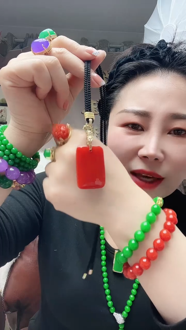 【闪购商品】翡翠颈饰14K金镶嵌A35号