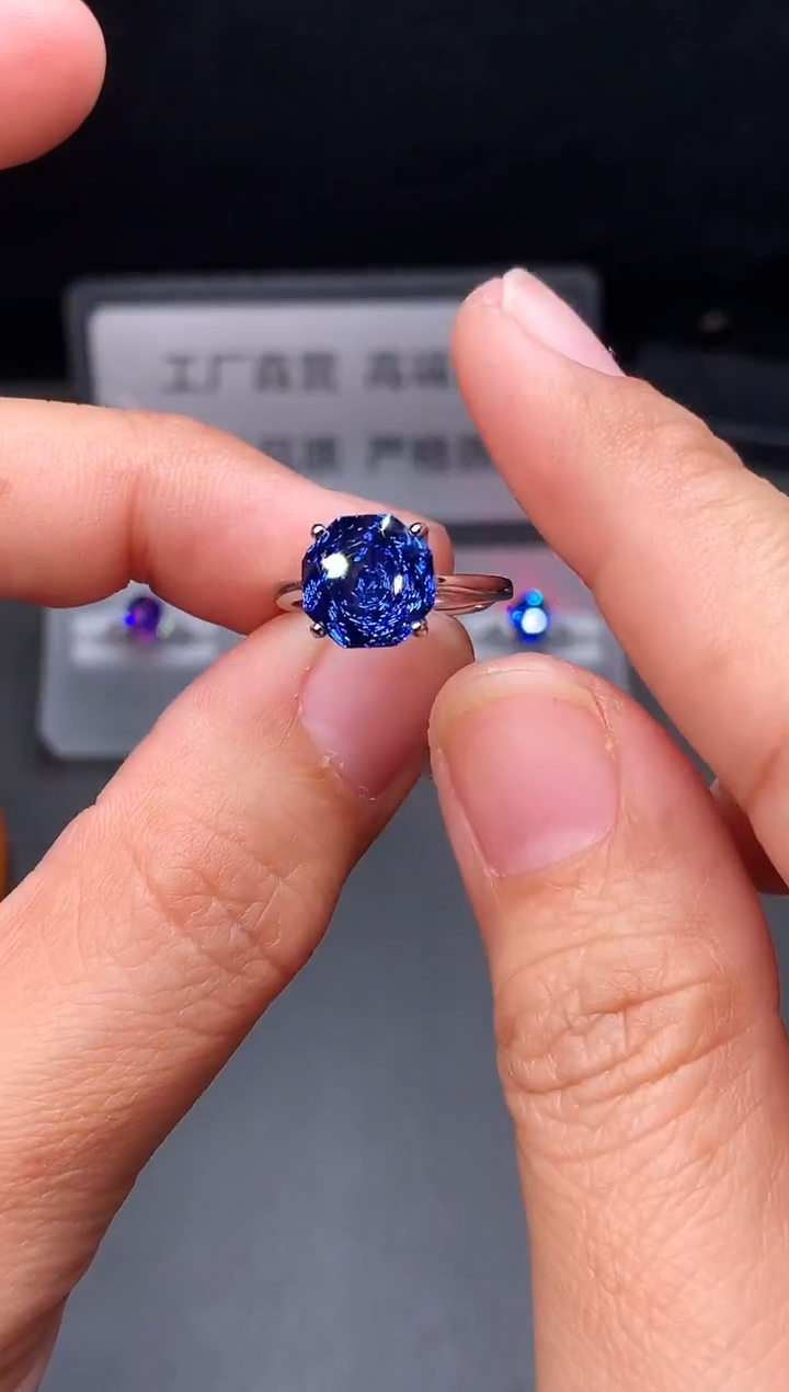 银S925镶嵌戒指托帕石111