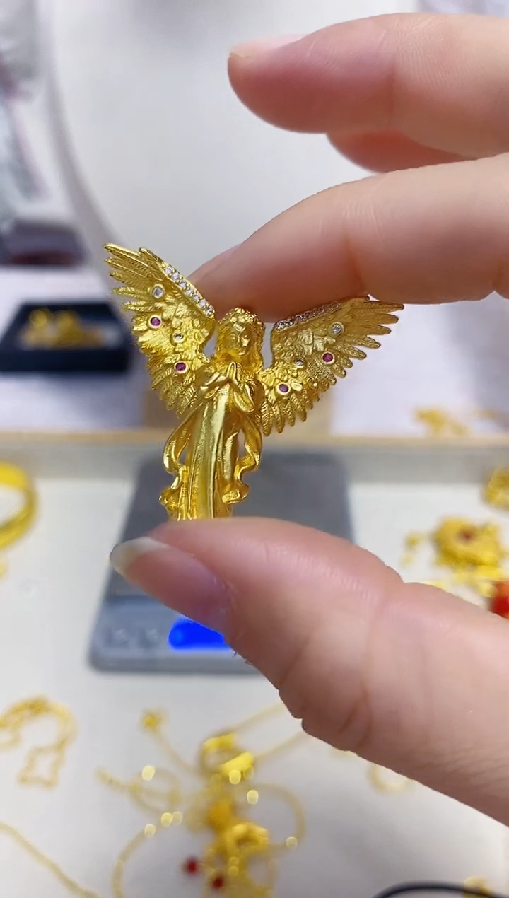 合金无016天使吊坠