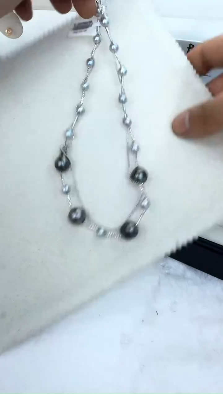 【闪购商品】海水珍珠颈饰银S925镶嵌项链