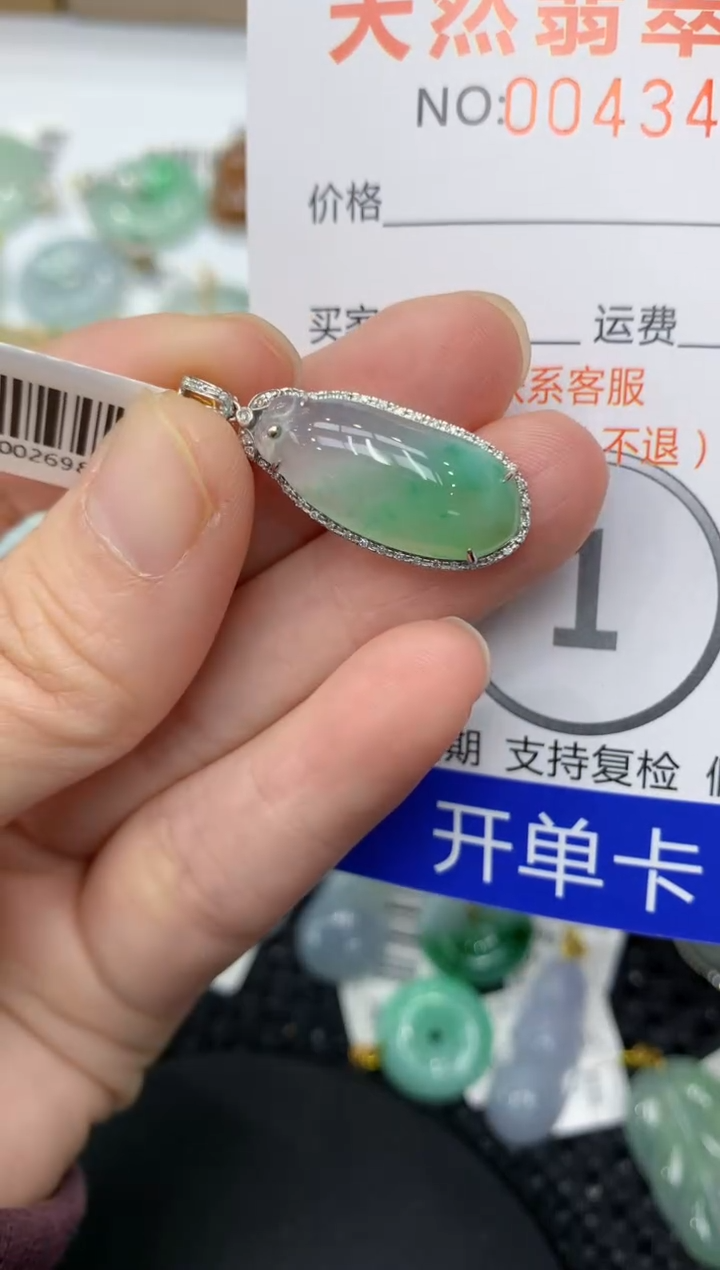 【闪购商品】翡翠颈饰18K金镶嵌11111111