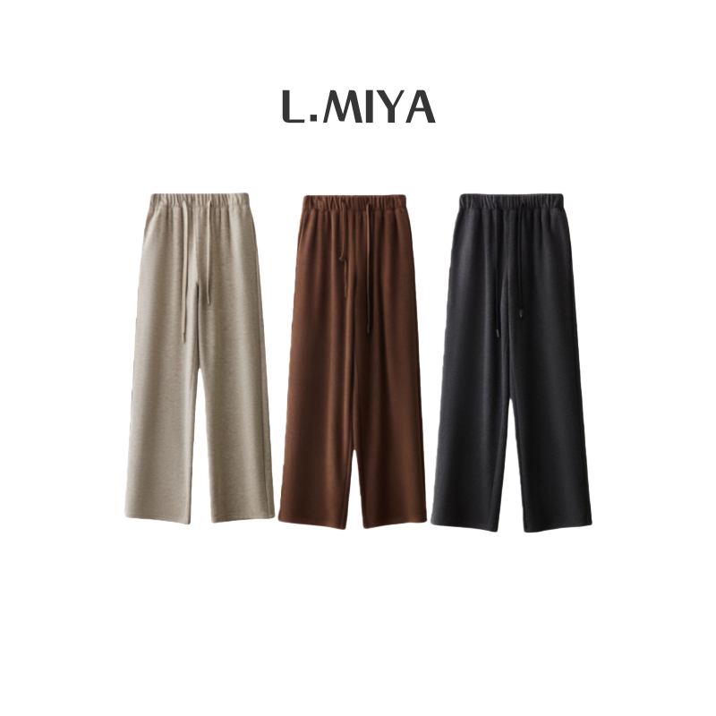 《雪域高原》牦牛绒毛呢自发热高腰牦牛绒毛呢裤 253XK003