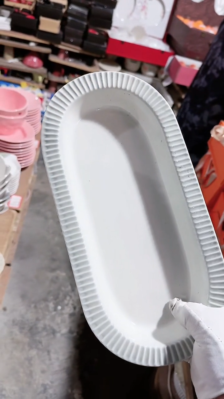 【闪购商品】瓷片渐变椭圆 微瑕凑满20元包邮