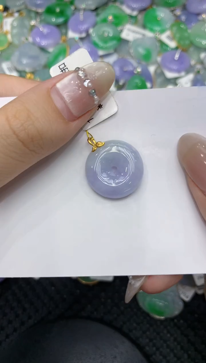 【闪购商品】翡翠颈饰18K金镶嵌222222222