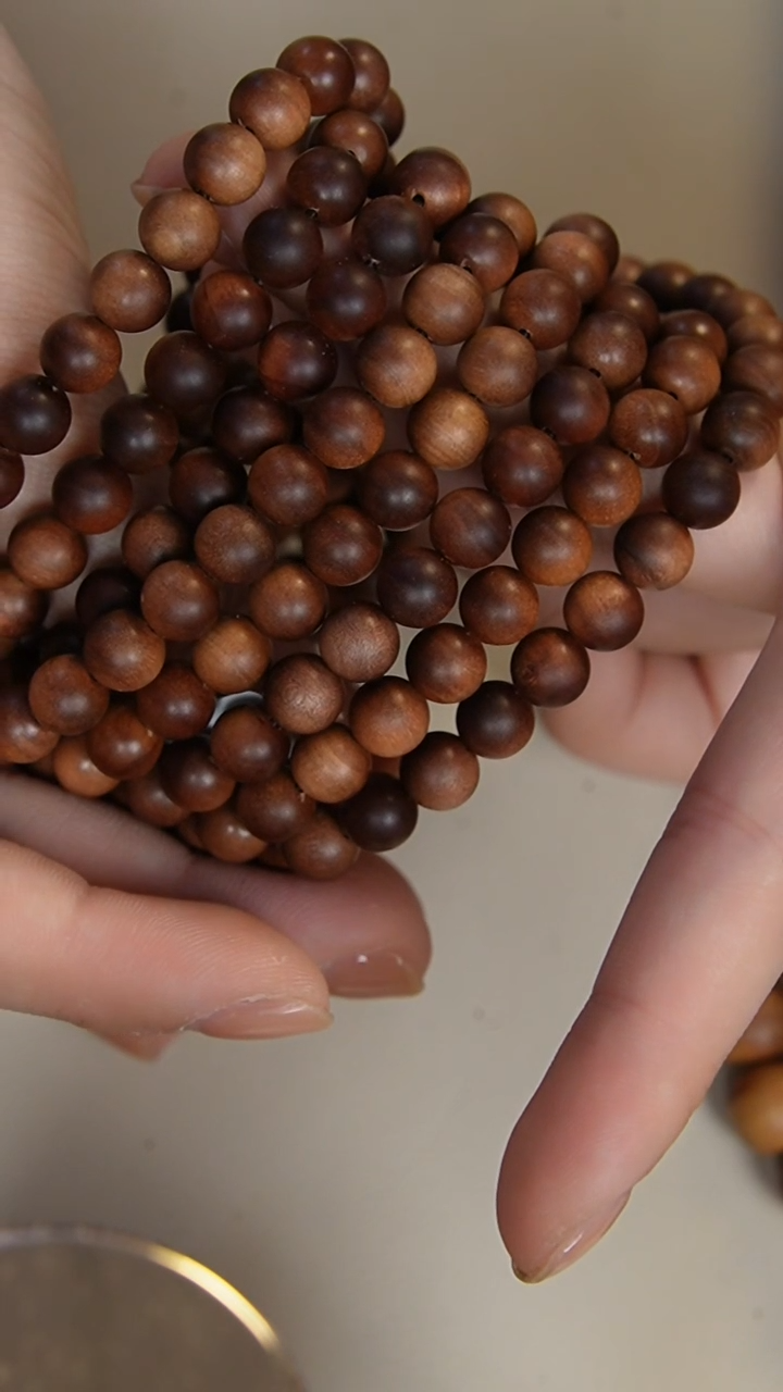 【闪购商品】檀香木手串/手链特价老山檀香0.8多圈108颗横纹