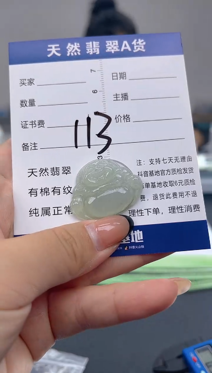 颈饰未镶嵌翡翠天然A货缅甸翡翠   