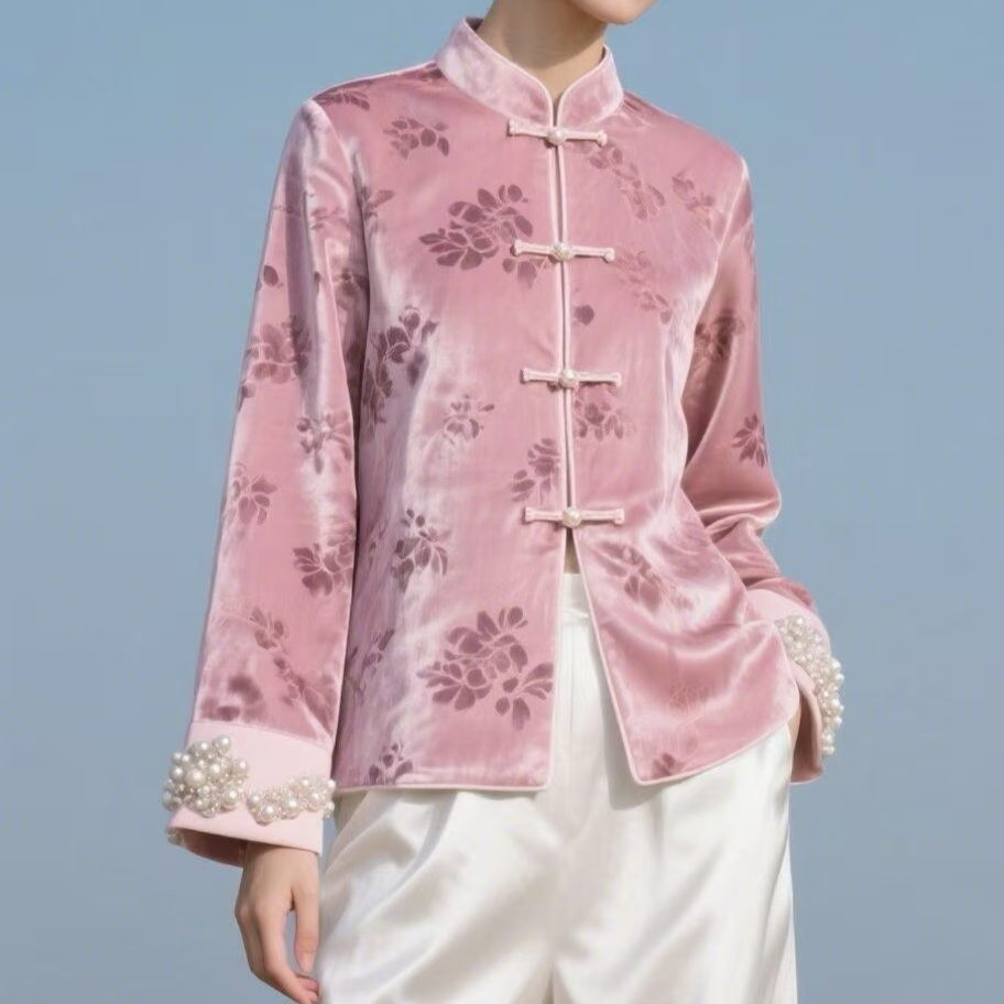 【若若轻奢】品牌专柜女神专属 编织薄款茶服外衣汉服