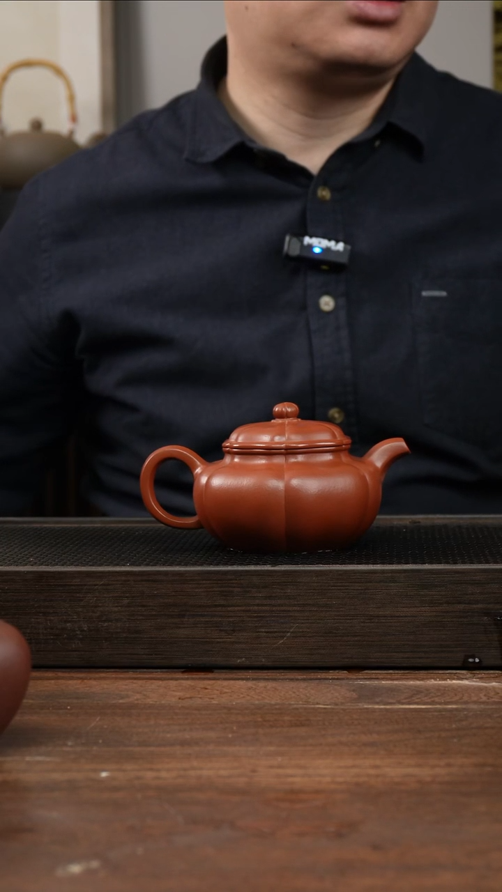 茶杯紫砂朱泥葵仿古     240CC  