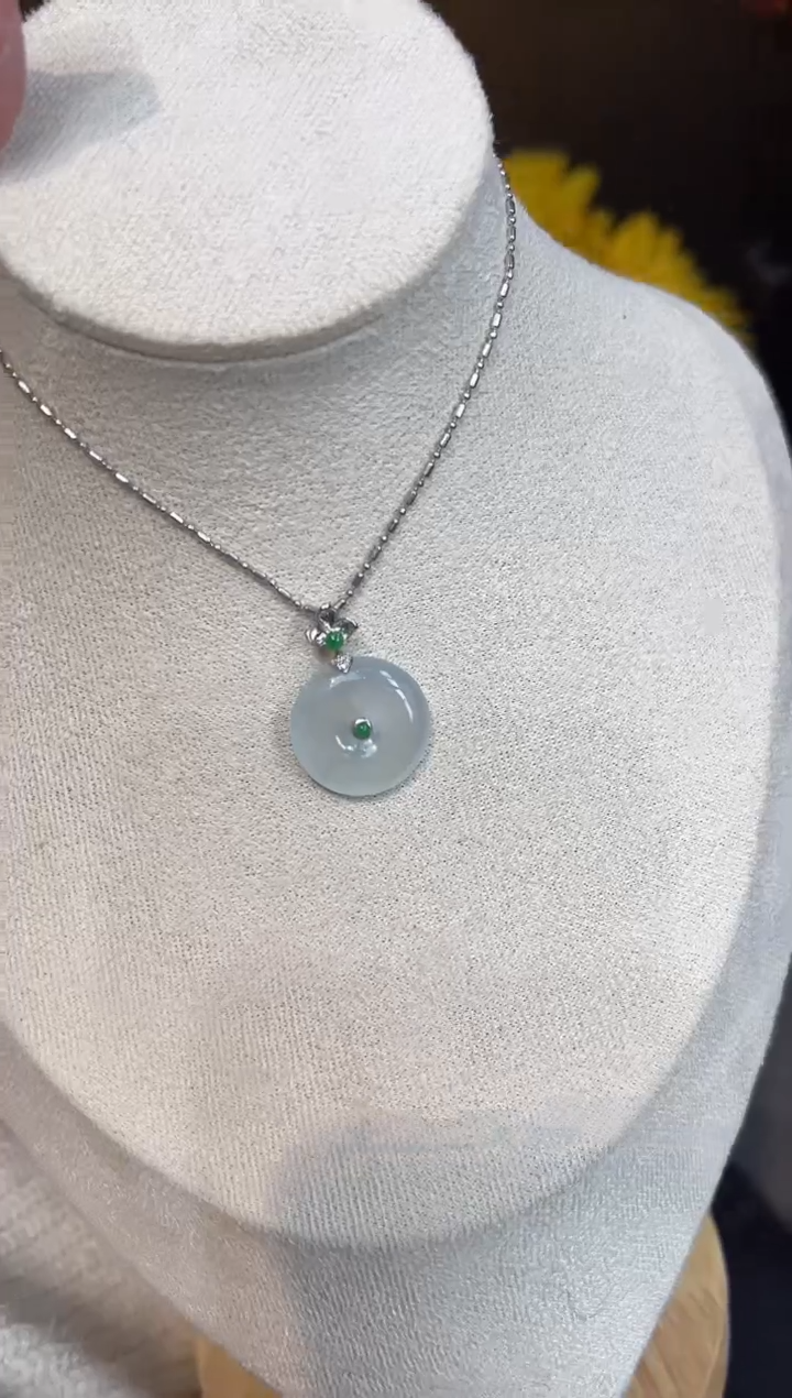 【闪购商品】翡翠吊坠(不含链)18K金镶嵌勿拍