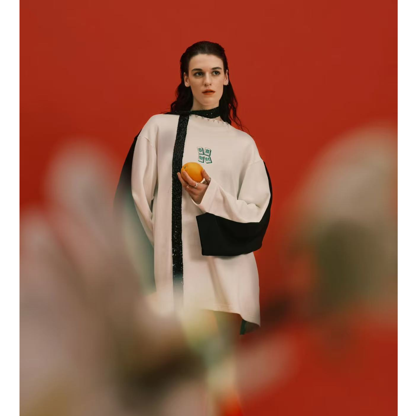 U.T-恭喜发财白色T恤双色设计师时尚半袖T046 微瑕