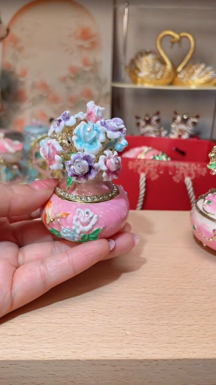 【闪购商品】易尚宝珐琅彩首饰盒