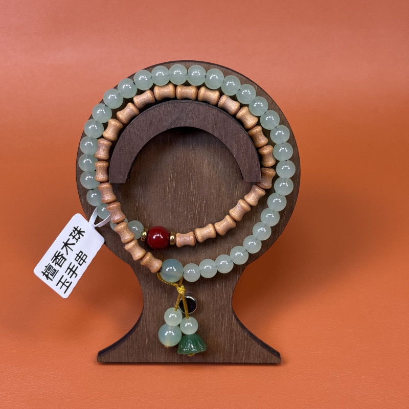 朱朱专属檀香双圈手串（无礼盒）MK583