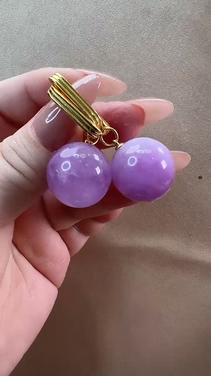 【闪购商品】锂辉石耳环银S925镶嵌耳环