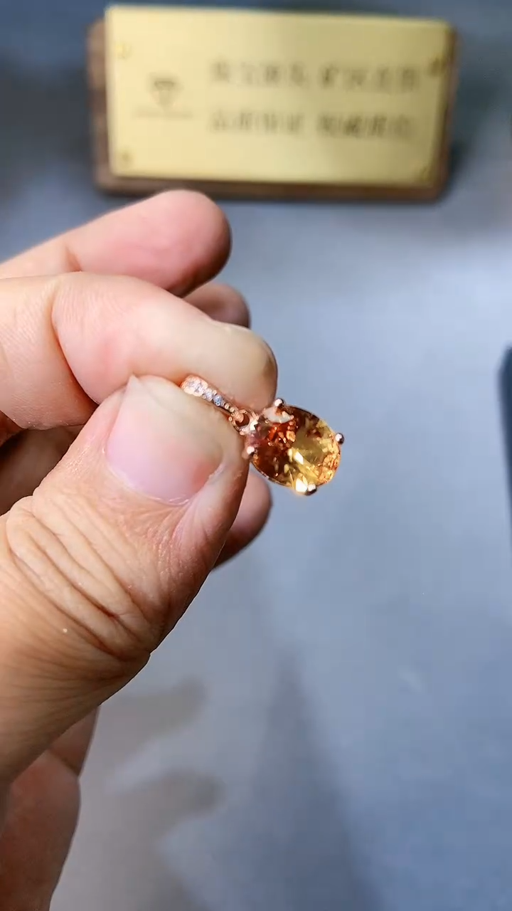 【闪购商品】彩色蓝宝石颈饰银S925镶嵌354