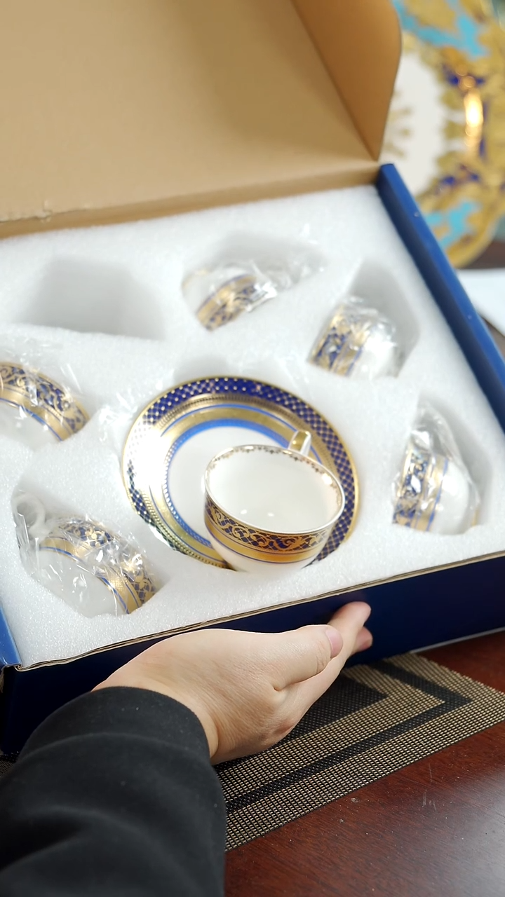 【闪购商品】瓷片六杯六碟  福利价