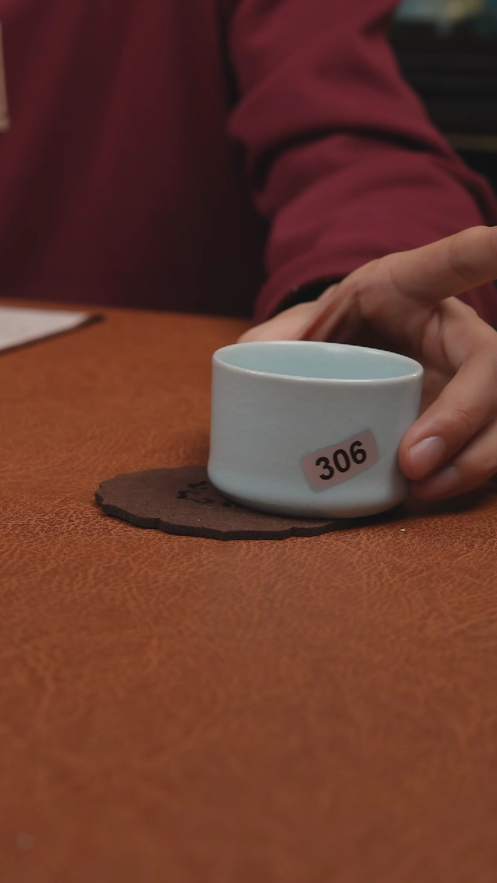 【闪购商品】杯汝州原产地原矿釉月白止口杯