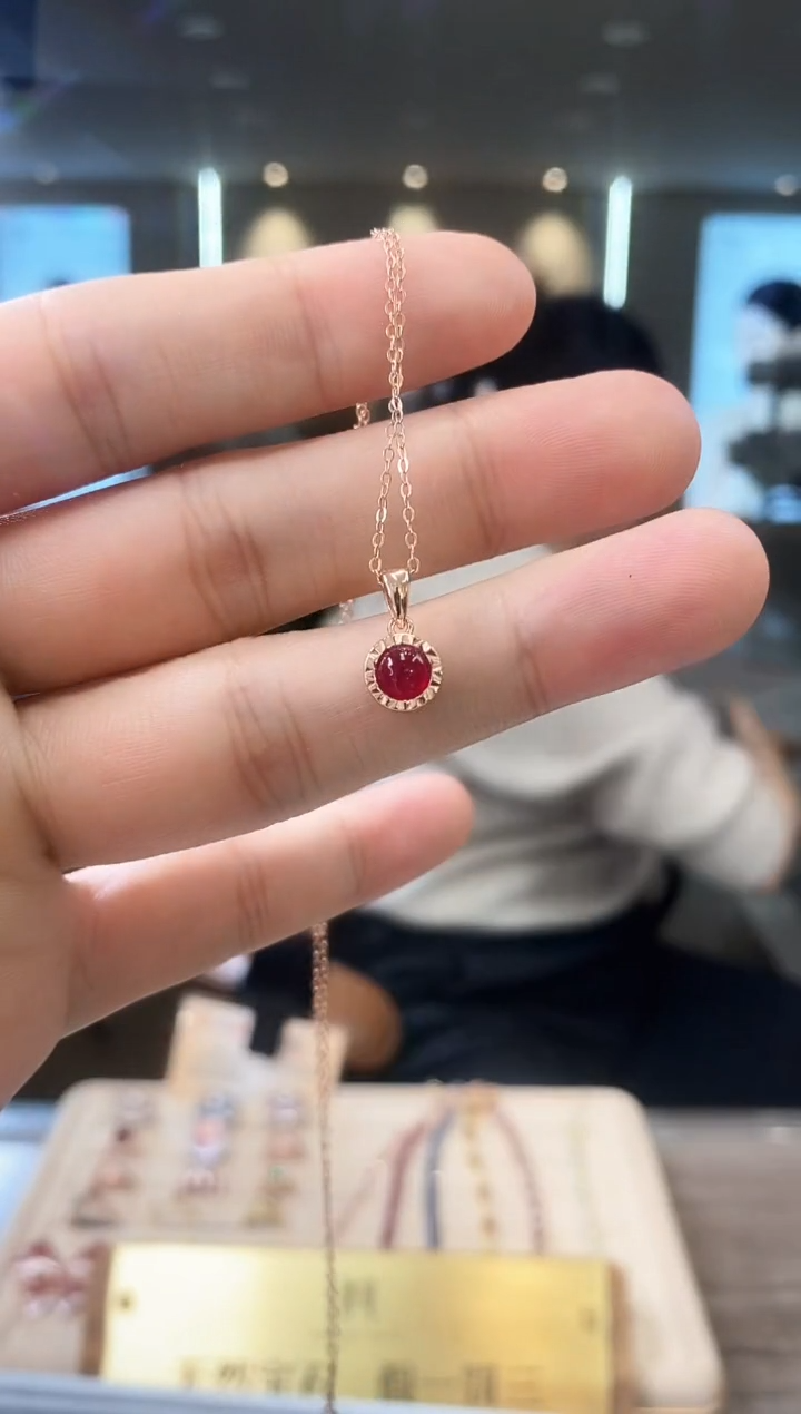 【闪购商品】红宝石项链银S925镶嵌09