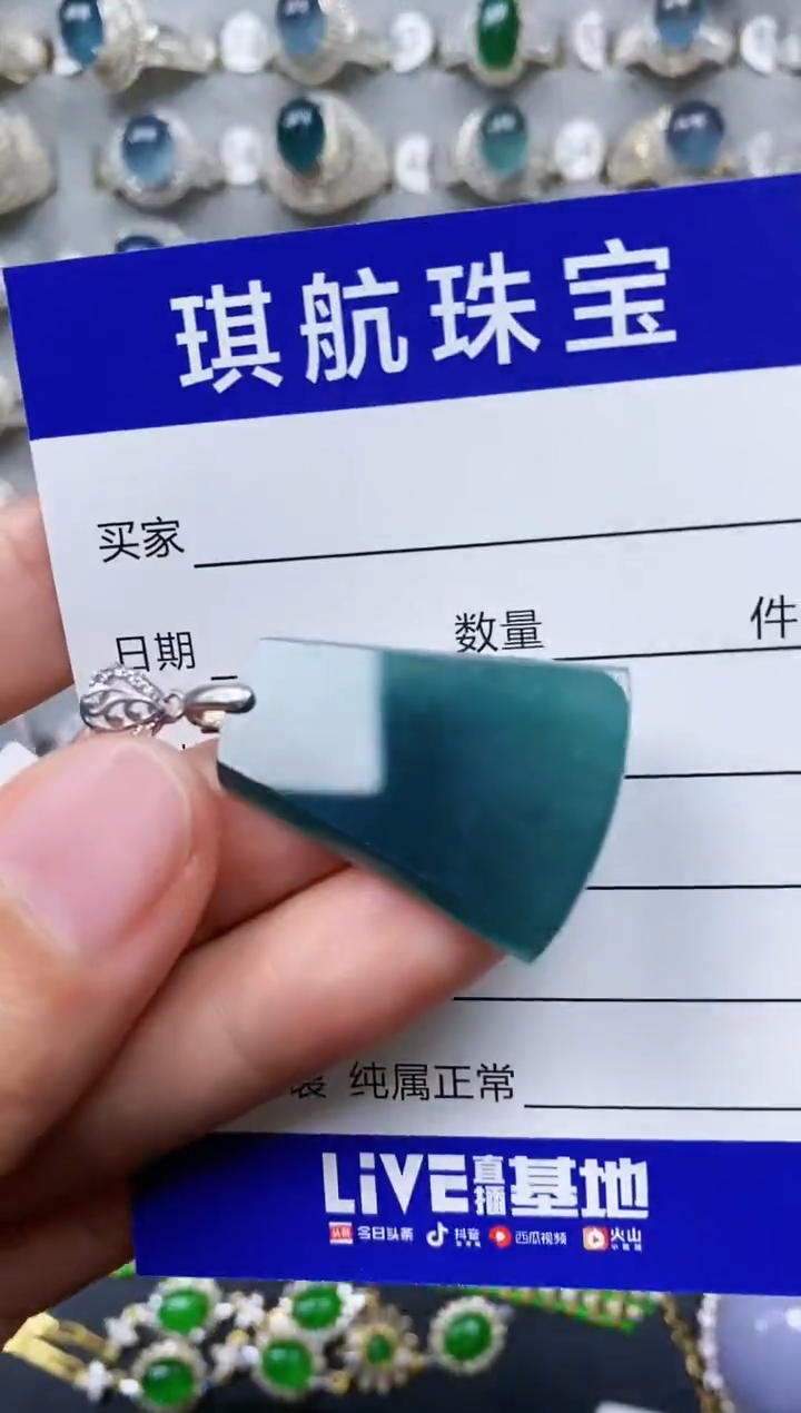 【闪购商品】翡翠颈饰银S925镶嵌0219